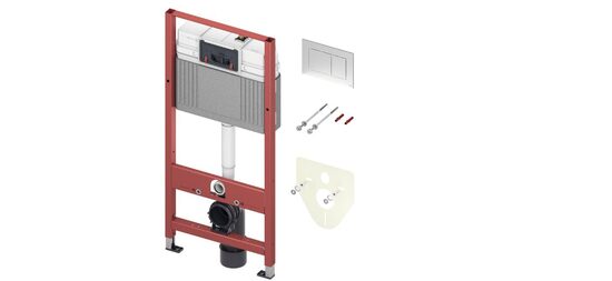 TECEbase WC komplekts (9400412) ar TECEnow hromētu pogu